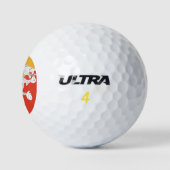 Balles De Golf Drapeau du Bhoutan (Logo)