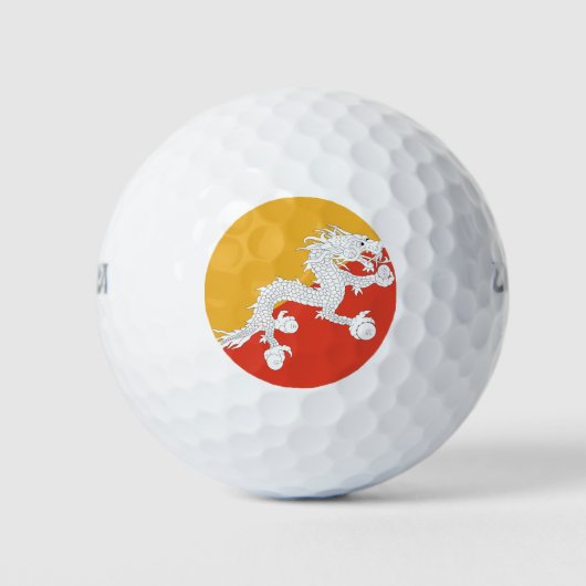 Balles De Golf Drapeau du Bhoutan (Devant)