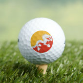 Balles De Golf Drapeau du Bhoutan (T-shirt Insitu)