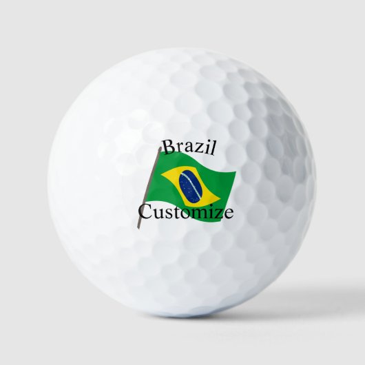 Balles De Golf Drapeau du Brésil Thunder_Cove (Recto)