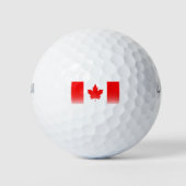 Balles De Golf Drapeau Du Canada À Effet Halfton (Devant)