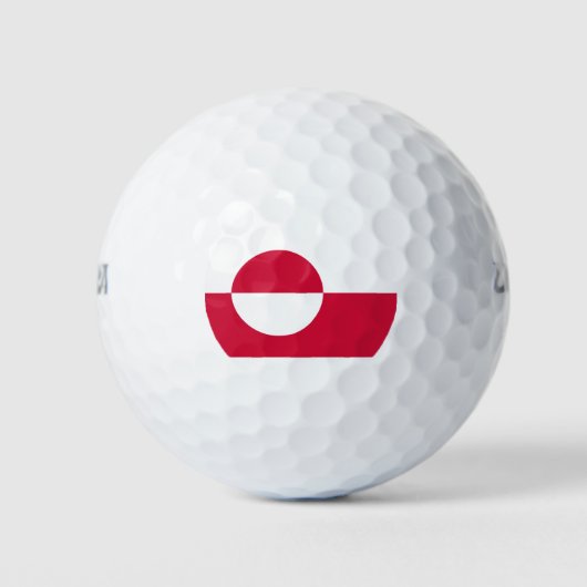 Balles De Golf Drapeau du Groenland (Devant)