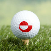 Balles De Golf Drapeau du Groenland (T-shirt Insitu)