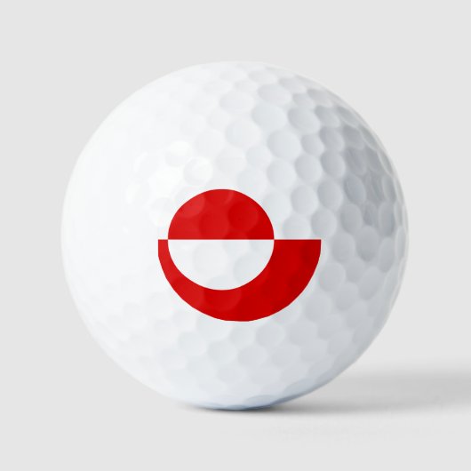 Balles De Golf Drapeau du Groenland (Recto)