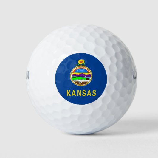 Balles De Golf Drapeau du Kansas (Devant)