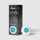 Balles De Golf Drapeau du Kazakhstan (Emballage)
