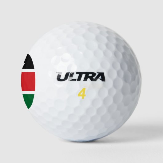 Balles De Golf Drapeau du Kenya (Logo)