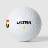 Balles De Golf Drapeau du Maryland (Logo)
