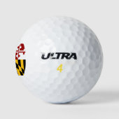 Balles De Golf Drapeau du Maryland (Logo)