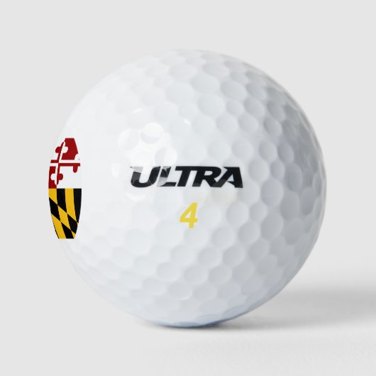 Balles De Golf Drapeau du Maryland (Logo)