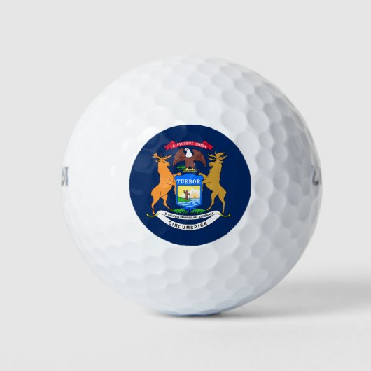 Balles De Golf Drapeau du Michigan (Devant)