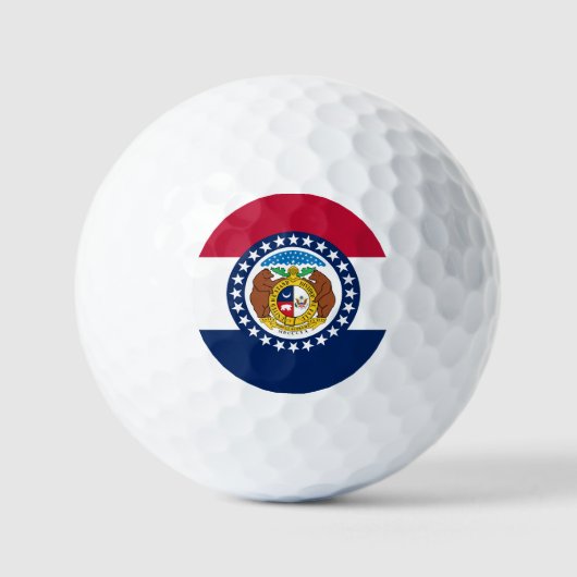 Balles De Golf Drapeau du Missouri (Recto)