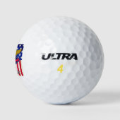 Balles De Golf Drapeau du Montana USA (Logo)