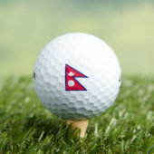 Balles De Golf Drapeau du Népal (T-shirt Insitu)