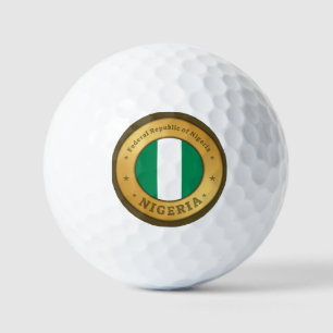 Balles De Golf Drapeau du Nigeria