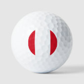 Balles De Golf Drapeau du Pérou (Recto)
