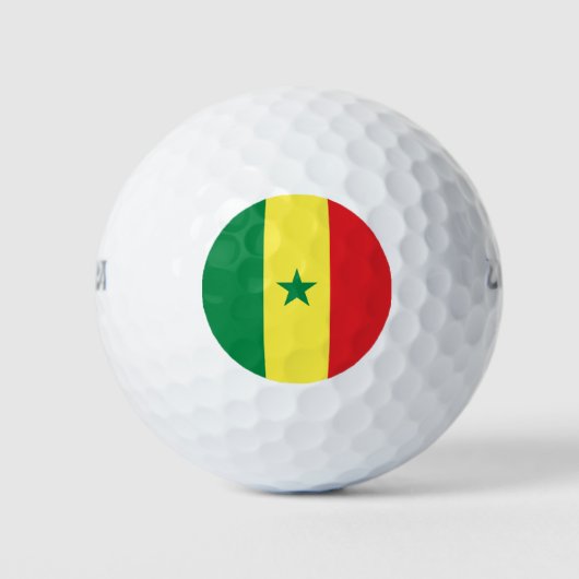 Balles De Golf Drapeau du Sénégal (Devant)