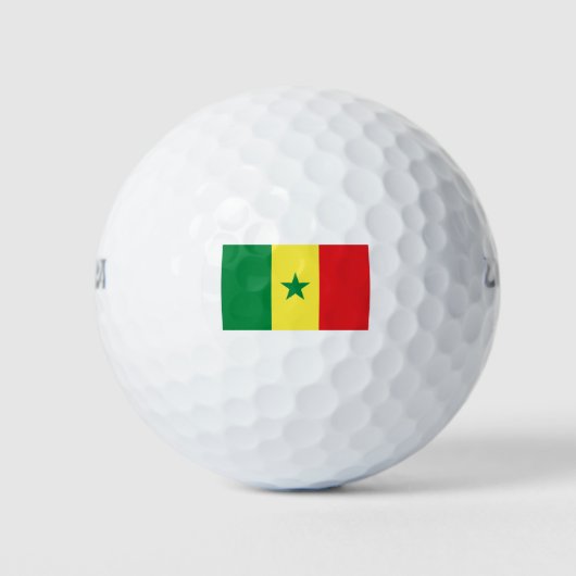 Balles De Golf Drapeau du Sénégal (Devant)