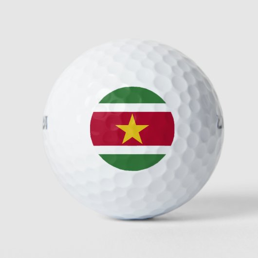 Balles De Golf Drapeau du Suriname (Devant)