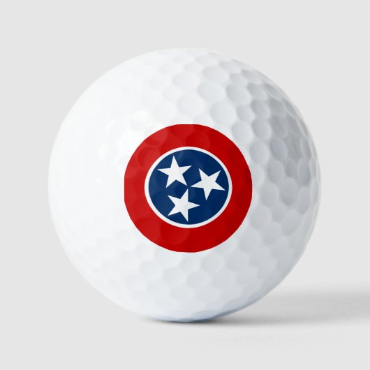 Balles De Golf Drapeau du Tennessee (Recto)
