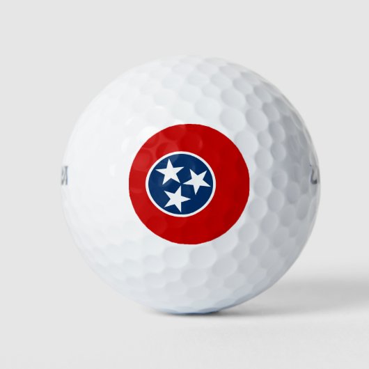 Balles De Golf Drapeau du Tennessee, drapeau d'État américain (Devant)
