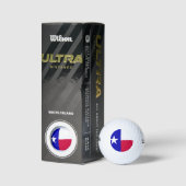 Balles De Golf Drapeau du Texas (Emballage)