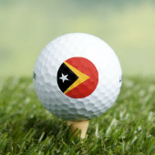 Balles De Golf Drapeau du Timor oriental (T-shirt Insitu)