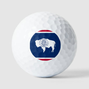 Balles De Golf Drapeau du Wyoming