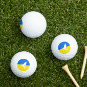 Balles De Golf Drapeau d'Ukraine - Dove of Peace - Freedom - Peac (Herbe in situ)