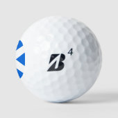 Balles De Golf Drapeau écossais de 6 Go (Logo)