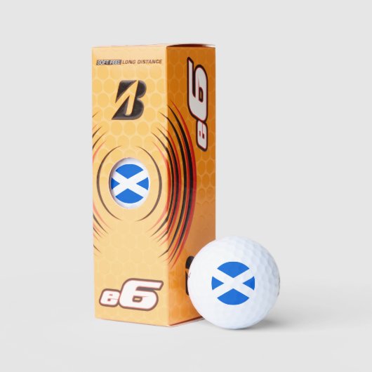 Balles De Golf Drapeau écossais de 6 Go (Emballage)