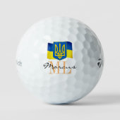Balles De Golf Drapeau, emblème et Ukraine monogrammes ukrainiens (Recto)