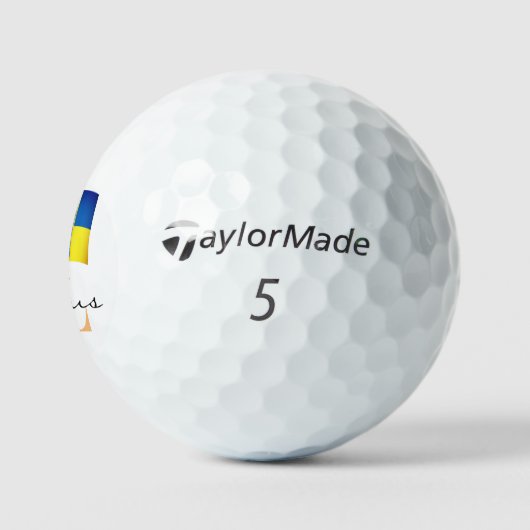 Balles De Golf Drapeau, emblème et Ukraine monogrammes ukrainiens (Logo)