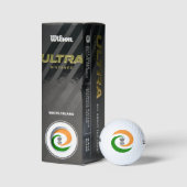 Balles De Golf Drapeau en spirale indienne (Emballage)