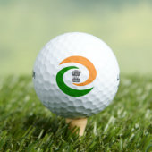 Balles De Golf Drapeau en spirale indienne (T-shirt Insitu)