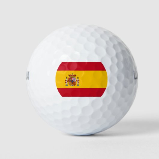 Balles De Golf Drapeau espagnol (Espagne) (Devant)