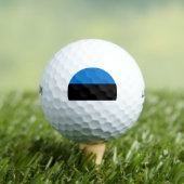 Balles De Golf Drapeau estonien (T-shirt Insitu)