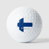 Balles De Golf Drapeau Finlande & Finlande / Golf Ball (Recto)