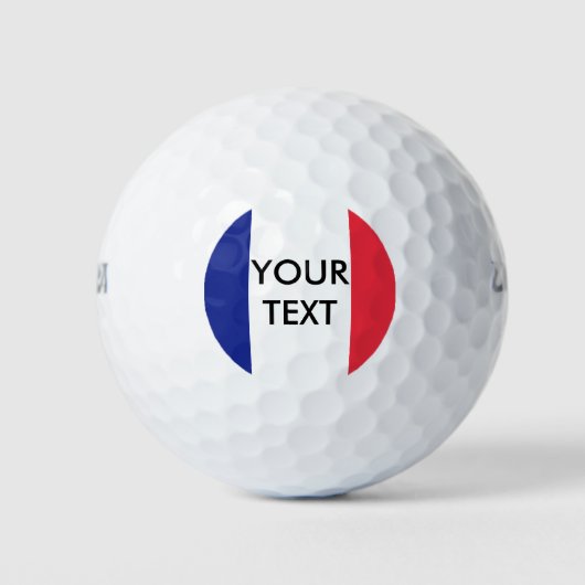 Balles De Golf Drapeau français coutume de golf set pour la Franc (Devant)