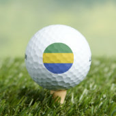 Balles De Golf Drapeau Gabon (T-shirt Insitu)