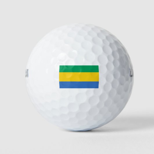 Balles De Golf Drapeau Gabon (Devant)