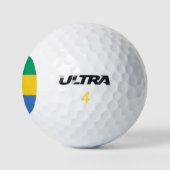 Balles De Golf Drapeau gabonais (Gabon) (Logo)