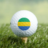 Balles De Golf Drapeau gabonais (Gabon) (T-shirt Insitu)