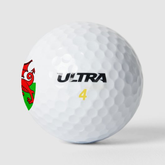Balles De Golf Drapeau gallois (Logo)