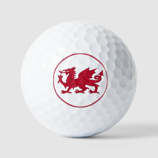 Balles De Golf Drapeau gallois (Recto)