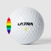 Balles De Golf drapeau gay Rainbow LGBT Golf Balls (Logo)