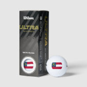 BALLES DE GOLF DRAPEAU GÉORGIEN (Emballage)