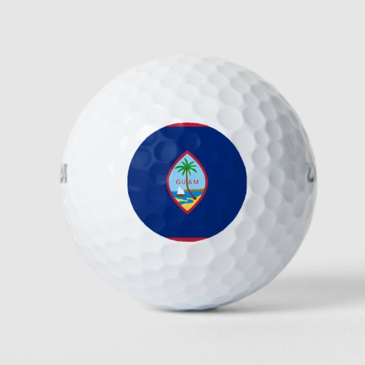 Balles De Golf Drapeau Guam (Devant)