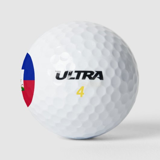 Balles De Golf Drapeau Haïti (Logo)