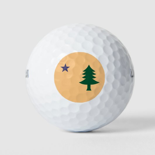 Balles De Golf Drapeau historique du Maine (1901-1909) (Devant)